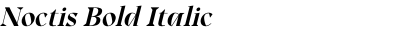 Noctis Bold Italic